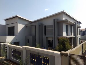 completed luxurious modern house built by skill builders